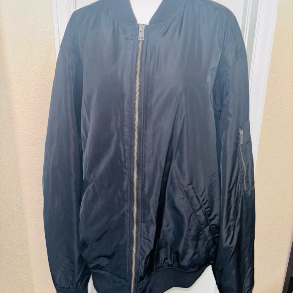 Old Navy Men's Classic Black Bomber Jacket
